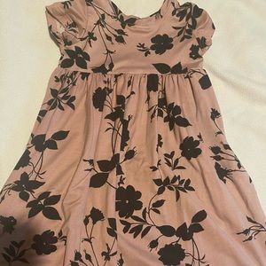 mauve/black maxi dress from little lopers